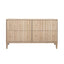 Worlds Away Four Drawer Chest With Fluted Detail In Cerused Oak