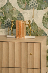 Worlds Away Four Drawer Chest With Fluted Detail In Cerused Oak