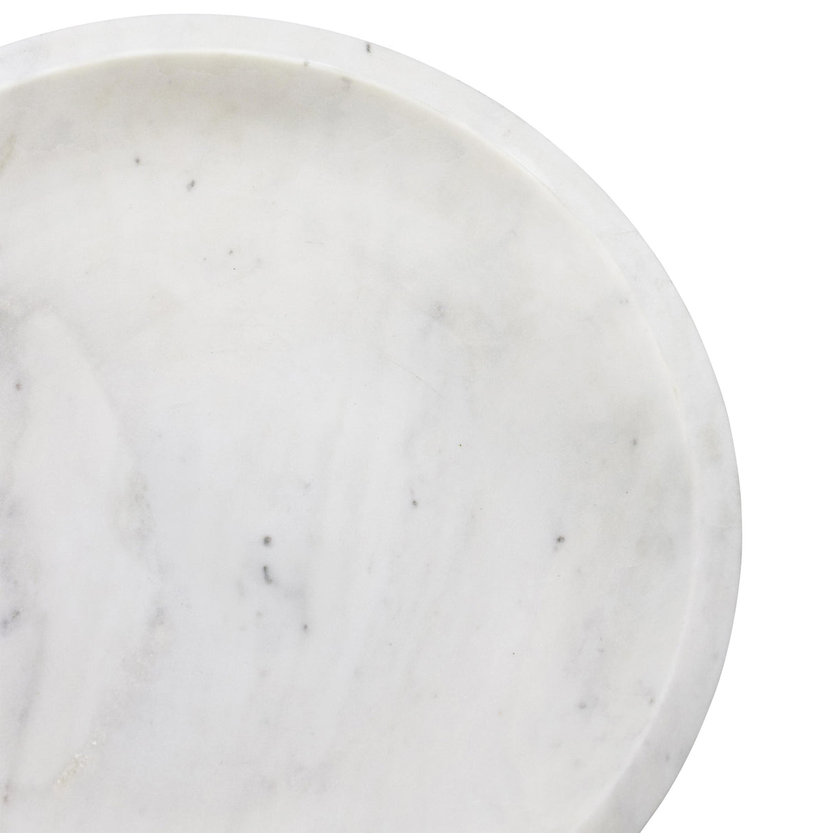 Worlds Away White Marble Bowl With Brass Tapered Pedestal Base