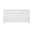 Worlds Away Seven Drawer Chest In Textured White Linen