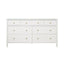 Worlds Away Seven Drawer Chest In Textured White Linen