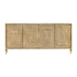 Worlds Away Four Door Buffet With Satin Brass Hardware And Foot Caps In Wrapped Rope