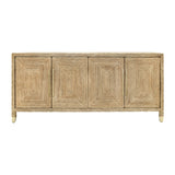 Worlds Away Four Door Buffet With Satin Brass Hardware And Foot Caps In Wrapped Rope