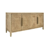 Worlds Away Four Door Buffet With Satin Brass Hardware And Foot Caps In Wrapped Rope