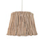 Worlds Away Tapered Drum Pendant Handcrafted With Whitewash Eucalyptus Wood