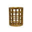 Worlds Away Small Pillar Candle Holder In Brass Finish