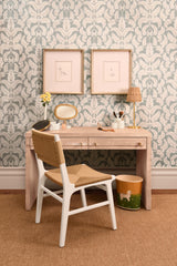 Worlds Away White Marble Container With Black Marble Top With Brass Rim