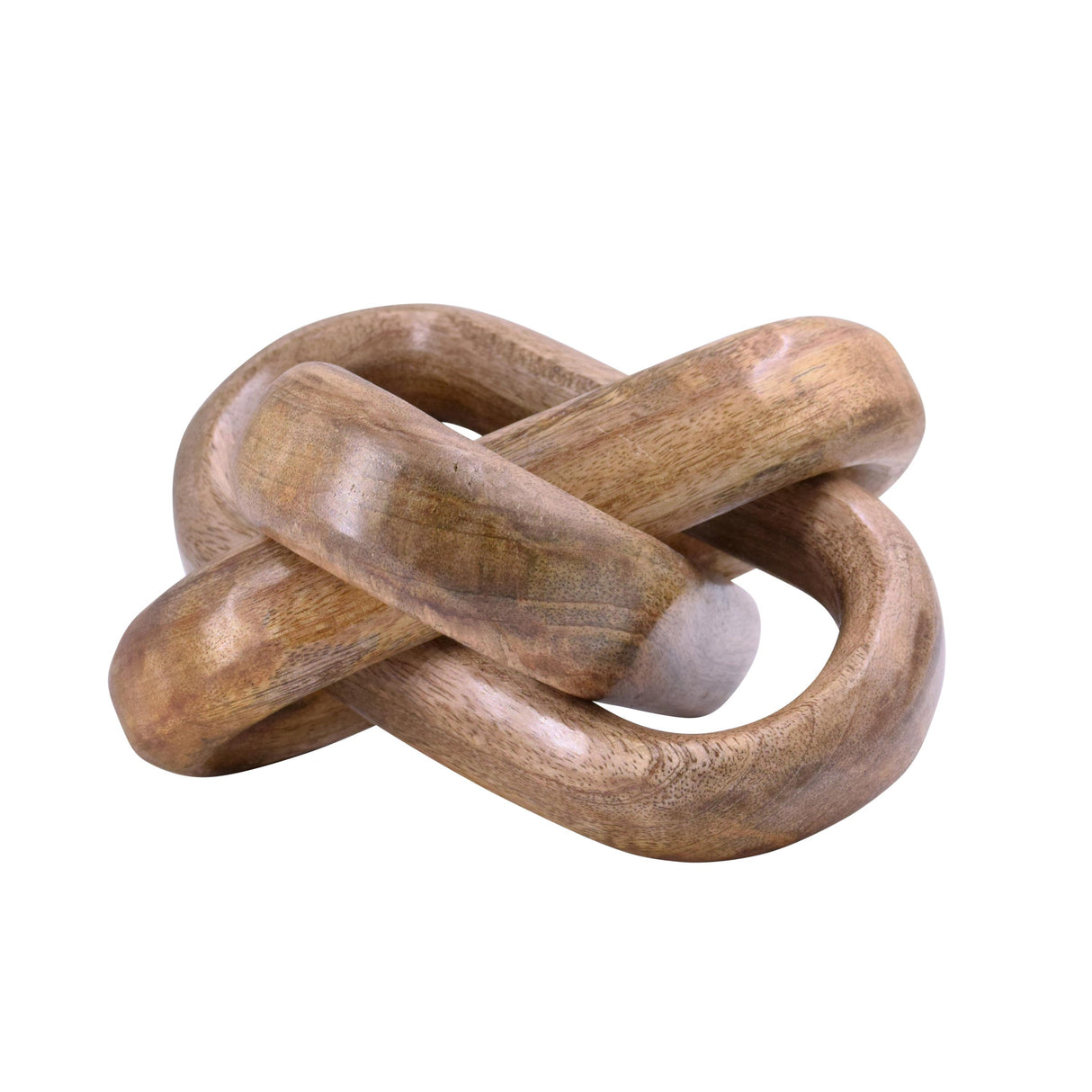Worlds Away Knot Decorative Object In Mango Wood