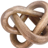 Worlds Away Knot Decorative Object In Mango Wood