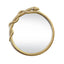 Worlds Away Entangled Snake Frame Round Mirror In Gold