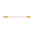 Worlds Away Acrylic Pole Handle With Antique Brass Ends