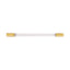 Worlds Away Acrylic Pole Handle With Antique Brass Ends