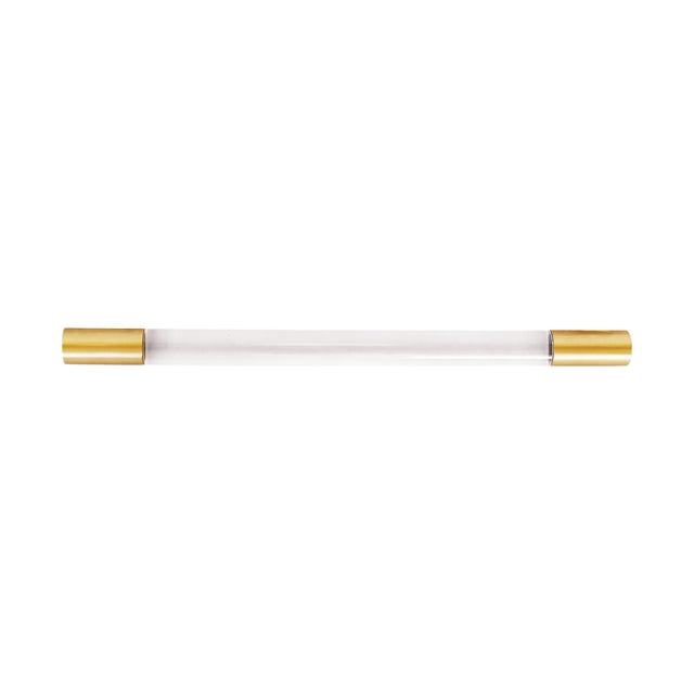 Worlds Away Acrylic Pole Handle With Antique Brass Ends