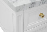 Worlds Away Bath Vanity With Fluted Leg And Open Cane Shelf, One Opening Drawer (Bottom) With Painted Grasscloth Detail And Brass Ball Hardware In Matte White Lacquer