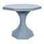 Worlds Away Octagonal Reeded Side Table In Painted Light Blue