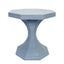 Worlds Away Octagonal Reeded Feature Table In Painted Light Blue