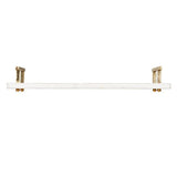 Worlds Away Oval Natural Rattan Decorative Chain With Brass Detail