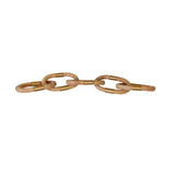 Worlds Away Oval Natural Rattan Decorative Chain With Brass Detail