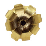 Worlds Away Iron Palm Tree Candle Holder In Gold Leaf Finish On White Marble Base