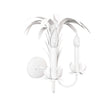 Worlds Away Palm Spray Two Arm Tole Wall Sconce In Matte White Powder Coat