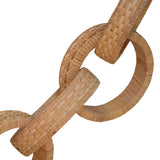 Worlds Away Round Natural Rattan Decorative Chain