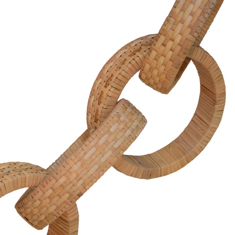 Worlds Away Round Natural Rattan Decorative Chain