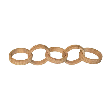Worlds Away Round Natural Rattan Decorative Chain