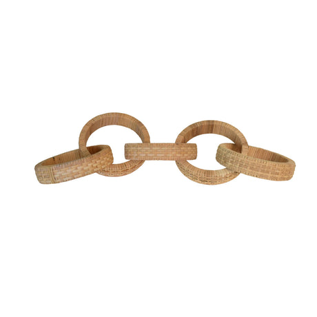 Worlds Away Round Natural Rattan Decorative Chain
