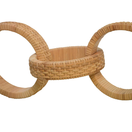 Worlds Away Round Natural Rattan Decorative Chain