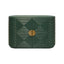 Worlds Away Two Door Reeded Case With Curved End Cabinet In Painted Hunter Green