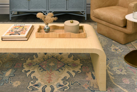 Worlds Away Racetrack C Table In Brass With White Marble Top