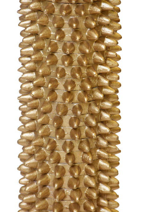 Worlds Away Round Pedestal Side Table With Urchin Textured Detail And White Marble Base With Inset Mirror Top