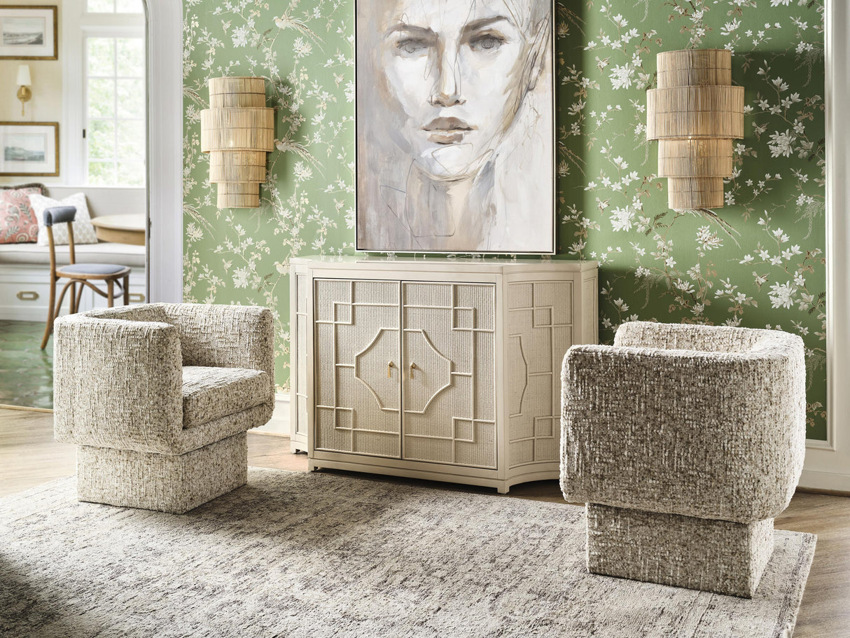 Worlds Away Four-Tiered Wall Sconce In Natural Rattan