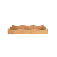 Worlds Away Small Rectangle Scalloped Edge Tray In Rattan