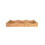 Worlds Away Small Rectangle Scalloped Edge Tray In Rattan