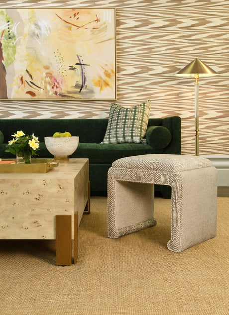 Worlds Away Cast Metal Tray In Antique Brass Finish With Agate Handles