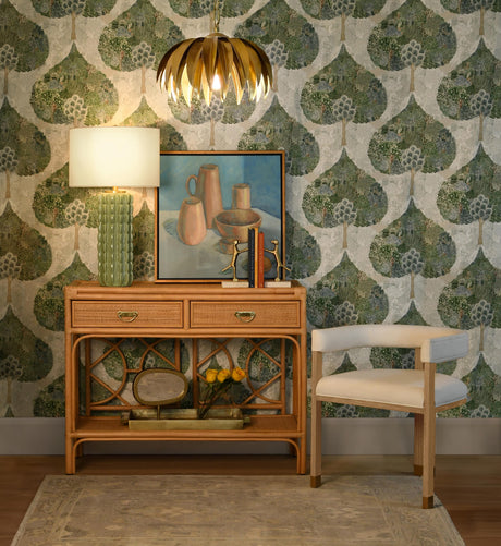 Worlds Away Cast Metal Tray In Antique Brass Finish With Agate Handles