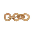 Worlds Away Square Natural Rattan Decorative Chain