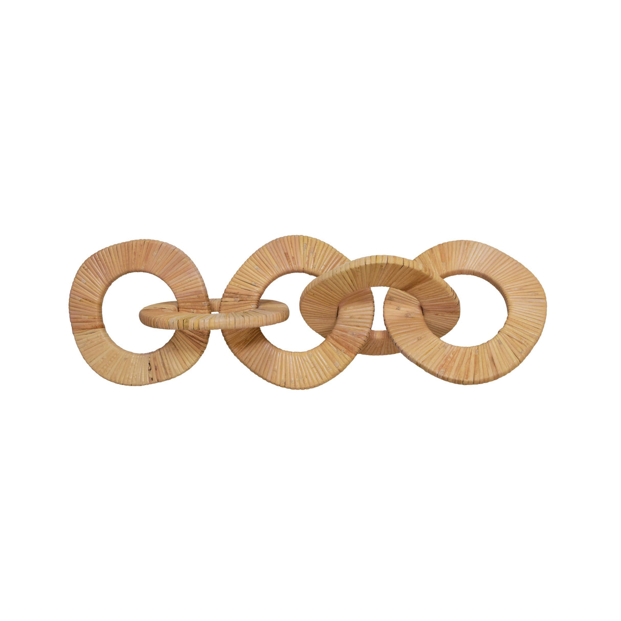 Worlds Away Square Natural Rattan Decorative Chain