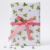 Schumacher Ivory 37" x 24" Celia Clover Wrapping Paper