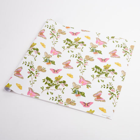 Schumacher Blush 37" x 24" Baudin Butterfly Wrapping Paper