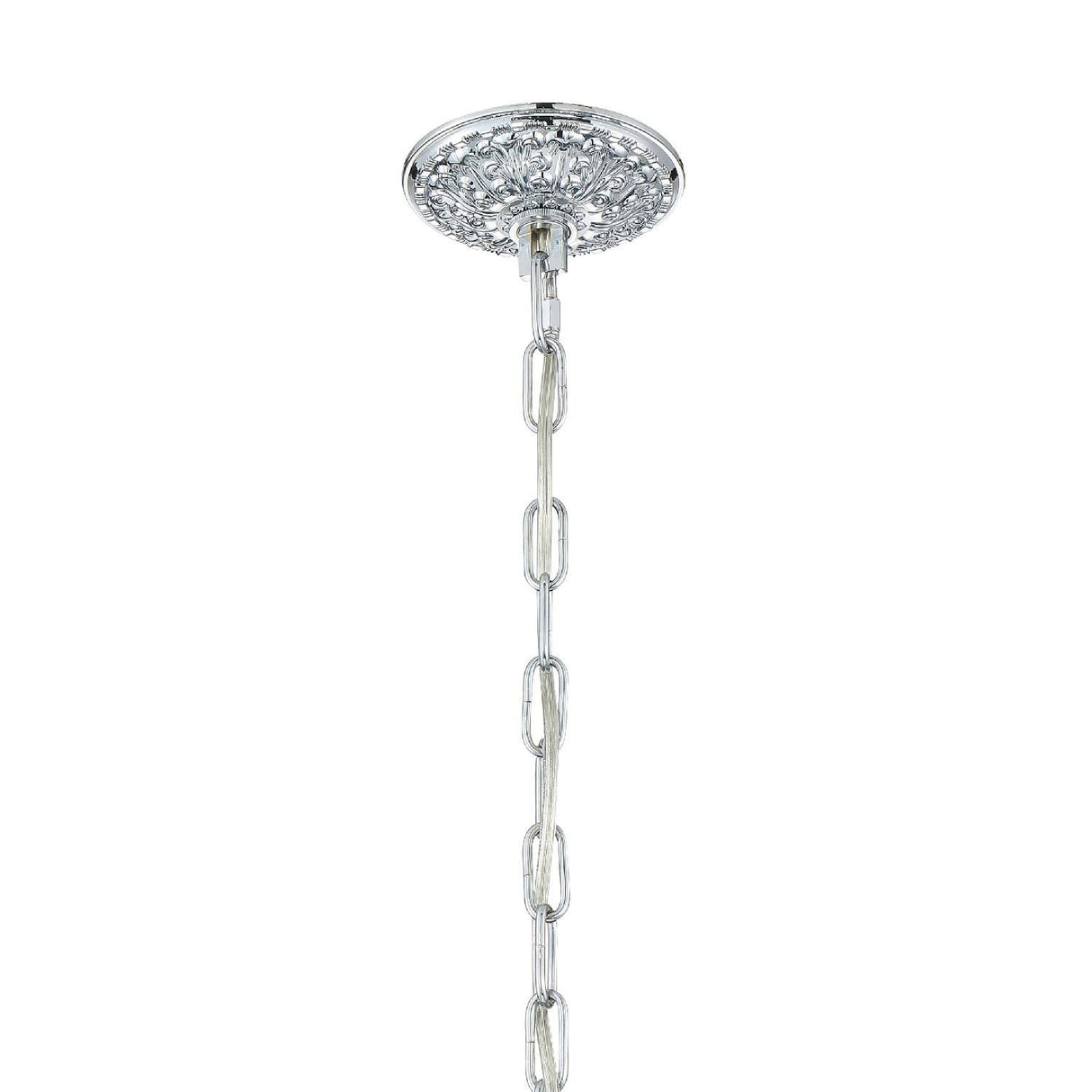 Crystorama Traditional Crystal 5 Light Swarovski Strass Crystal Polished Chrome Chandelier