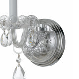 Crystorama Traditional Crystal 1 Light Hand Cut Crystal Polished Chrome Sconce