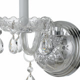 Crystorama Traditional Crystal 1 Light Hand Cut Crystal Polished Chrome Sconce