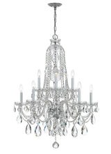 Crystorama Traditional Crystal 10 Light Spectra Crystal Polished Chrome Chandelier