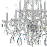 Crystorama Traditional Crystal 10 Light Spectra Crystal Polished Chrome Chandelier