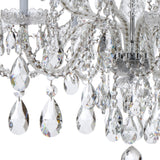 Crystorama Traditional Crystal 12 Light Swarovski Strass Crystal Polished Chrome Chandelier