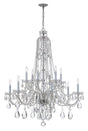 Crystorama Traditional Crystal 12 Light Spectra Crystal Polished Chrome Chandelier
