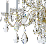 Crystorama Traditional Crystal 12 Light Swarovski Strass Crystal Polished Brass Chandelier