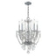 Crystorama Traditional Crystal 5 Light Hand Cut Crystal Polished Chrome Mini Chandelier